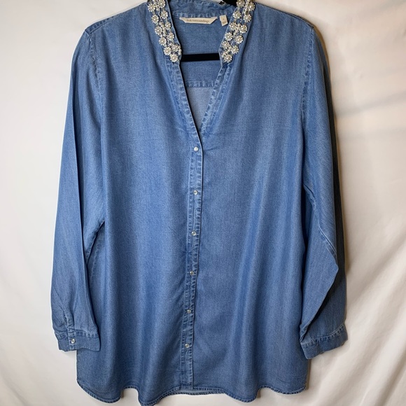 soft surroundings denim shirt